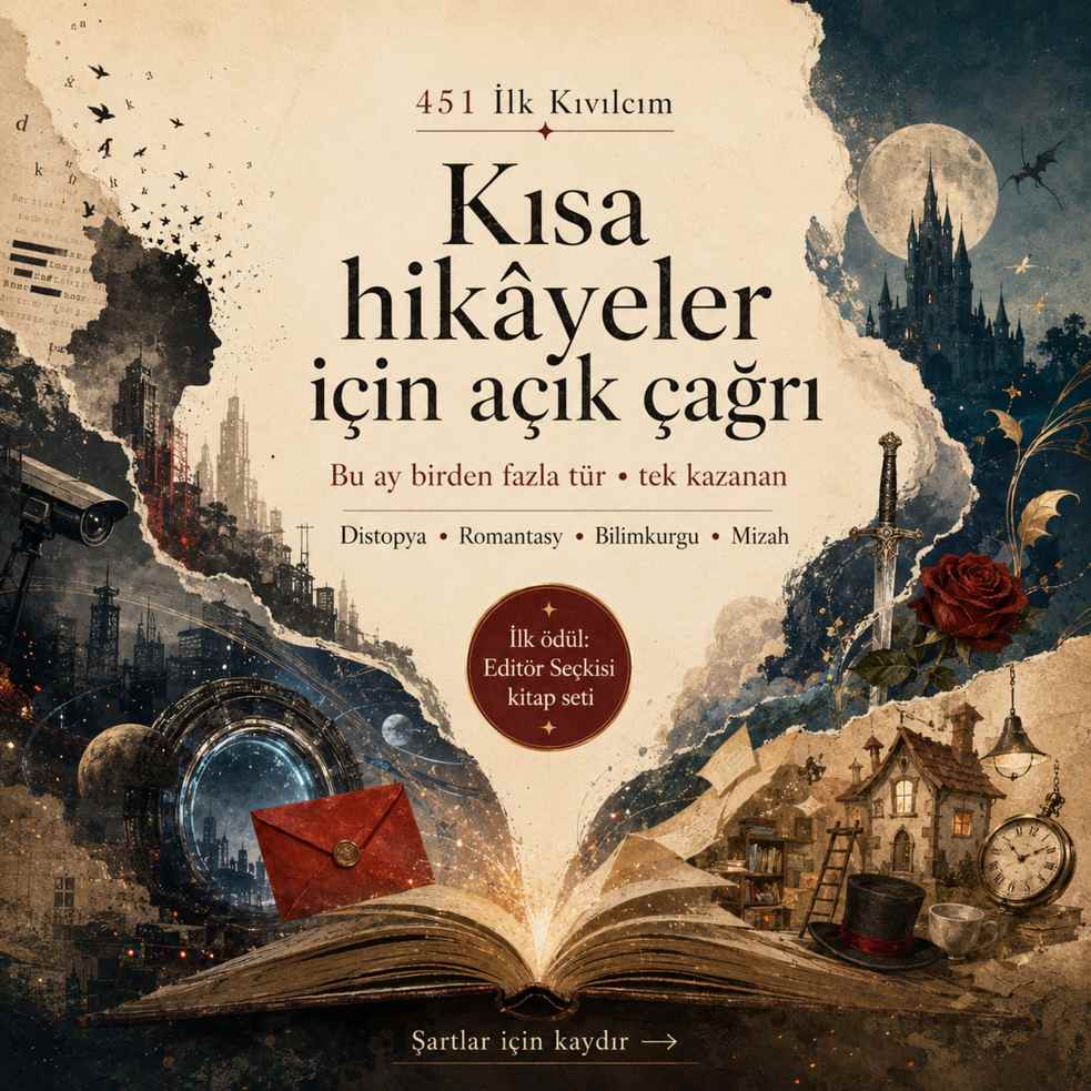 451 İlk Kıvılcım: Kısa Hikâyeler İçin Açık Çağrı (06.07.2026 06.08.2026)